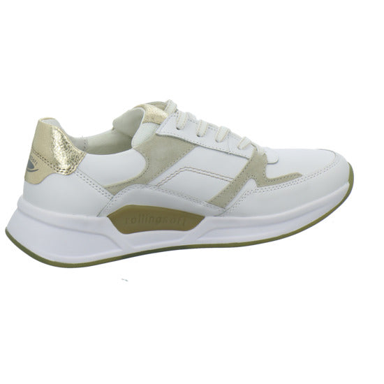 Gabor Comfort Rolling Soft Schnürhalbschuhe Weiß-kombi - 360° Ansicht
