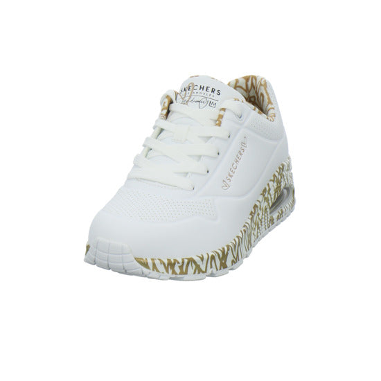 Skechers UNO GOLDCROWN Schnürhalbschuhe Weiß-kombi - 360° Ansicht