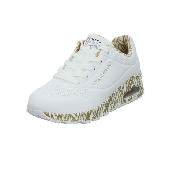 Skechers UNO GOLDCROWN Schnürhalbschuhe Weiß-kombi - 360° Ansicht