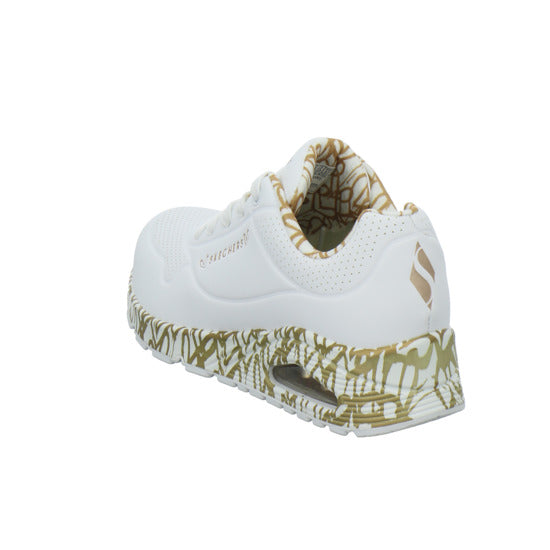 Skechers UNO GOLDCROWN Schnürhalbschuhe Weiß-kombi - 360° Ansicht