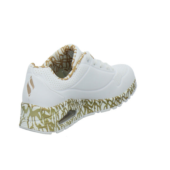 Skechers UNO GOLDCROWN Schnürhalbschuhe Weiß-kombi - 360° Ansicht