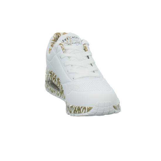 Skechers UNO GOLDCROWN Schnürhalbschuhe Weiß-kombi - 360° Ansicht