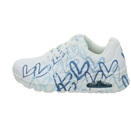 Skechers UNO GOLDCROWN Schnürhalbschuhe Weiß-kombi - 360° Ansicht