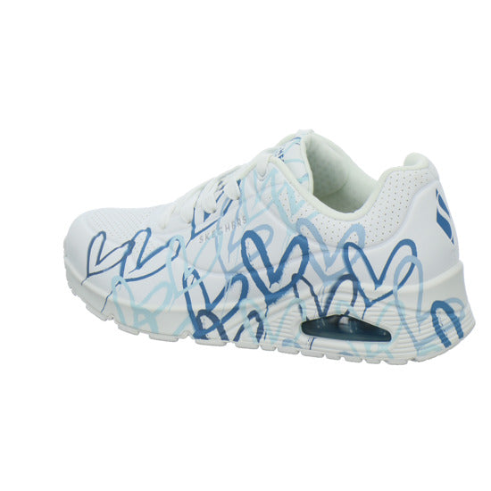Skechers UNO GOLDCROWN Schnürhalbschuhe Weiß-kombi - 360° Ansicht