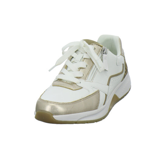 Gabor Comfort Rolling Soft Schnürhalbschuhe Weiß-kombi - 360° Ansicht