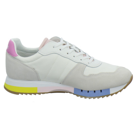 Blauer Schnürhalbschuhe Weiß-kombi