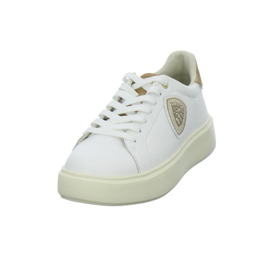 Blauer Schnürhalbschuhe Weiß-kombi - 360° Ansicht