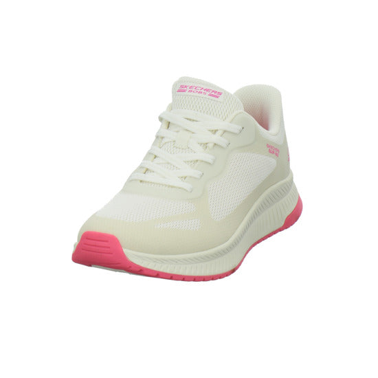Skechers Sneaker Damen Bobs Squad Slip Ins Weiß-kombi