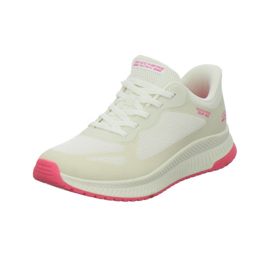 Skechers Sneaker Damen Bobs Squad Slip Ins Weiß-kombi