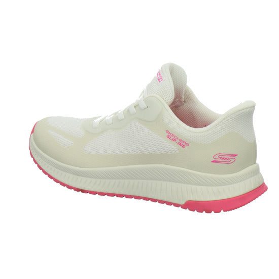 Skechers Sneaker Damen Bobs Squad Slip Ins Weiß-kombi
