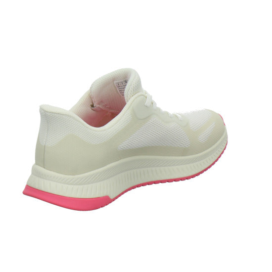 Skechers Sneaker Damen Bobs Squad Slip Ins Weiß-kombi