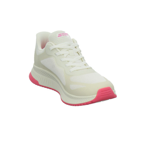 Skechers Sneaker Damen Bobs Squad Slip Ins Weiß-kombi