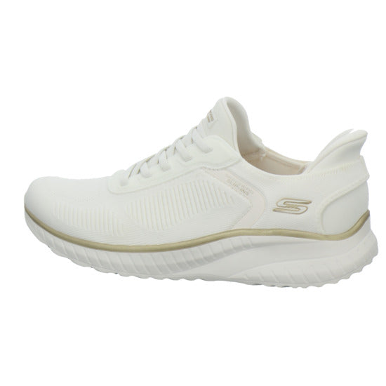 Skechers Sneaker Damen SLIP INS BOBS Weiß-kombi