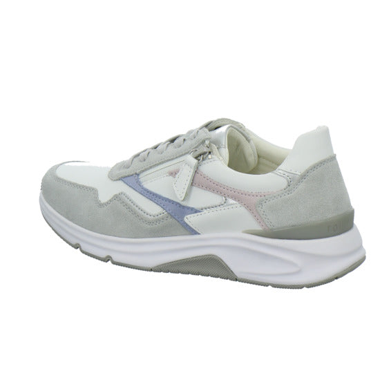 Gabor Comfort Sneaker Damen Rolling Soft Weiß-kombi