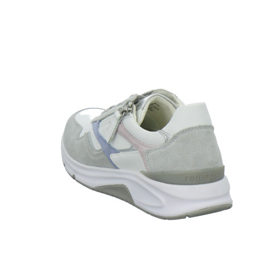 Gabor Comfort Sneaker Damen Rolling Soft Weiß-kombi