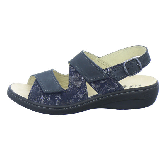 Longo Bequemschuhe Damen Beq-Sandl-Wörishf-30 Dunkelblau