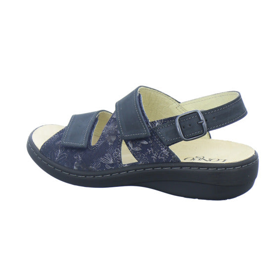 Longo Bequemschuhe Damen Beq-Sandl-Wörishf-30 Dunkelblau