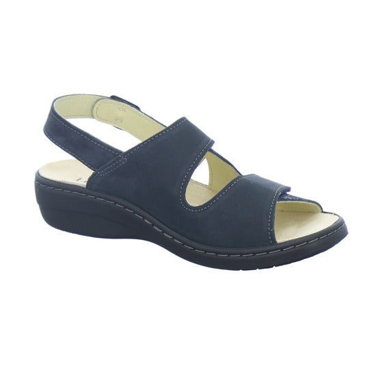 Longo Bequemschuhe Damen Beq-Sandl-Wörishf-30 Dunkelblau