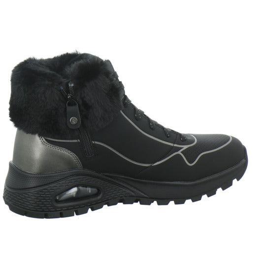 Skechers UNO Stiefel ungefüttert Schwarz - 360° Ansicht
