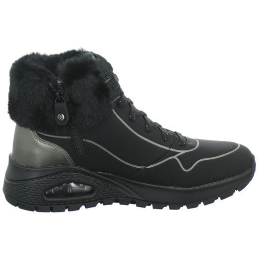 Skechers UNO Stiefel ungefüttert Schwarz - 360° Ansicht
