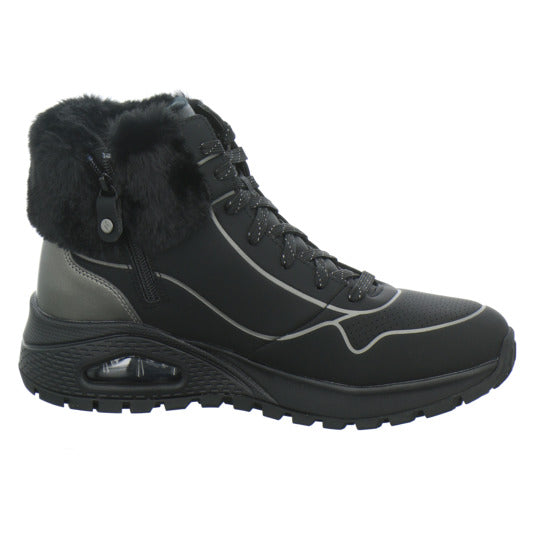 Skechers UNO Stiefel ungefüttert Schwarz - 360° Ansicht