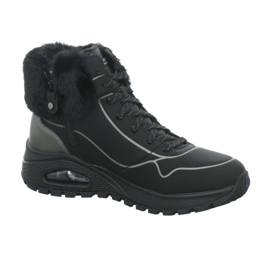 Skechers UNO Stiefel ungefüttert Schwarz - 360° Ansicht