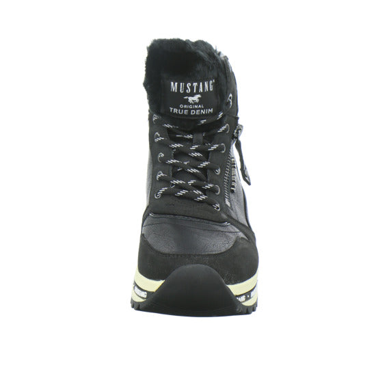 Mustang Stiefel ungefüttert Schwarz - 360° Ansicht