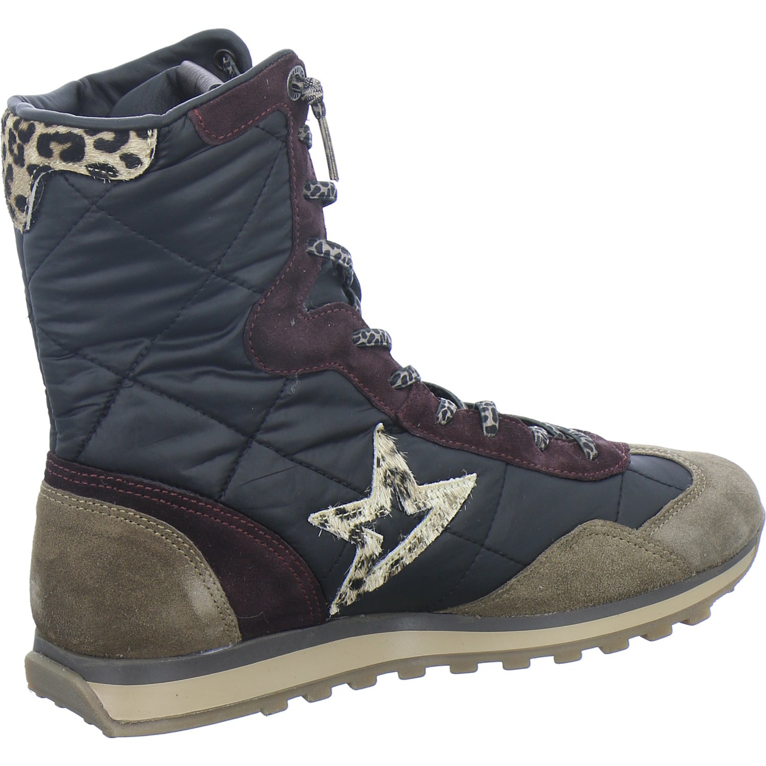 Cetti Stiefel Damen Schwarz-kombi