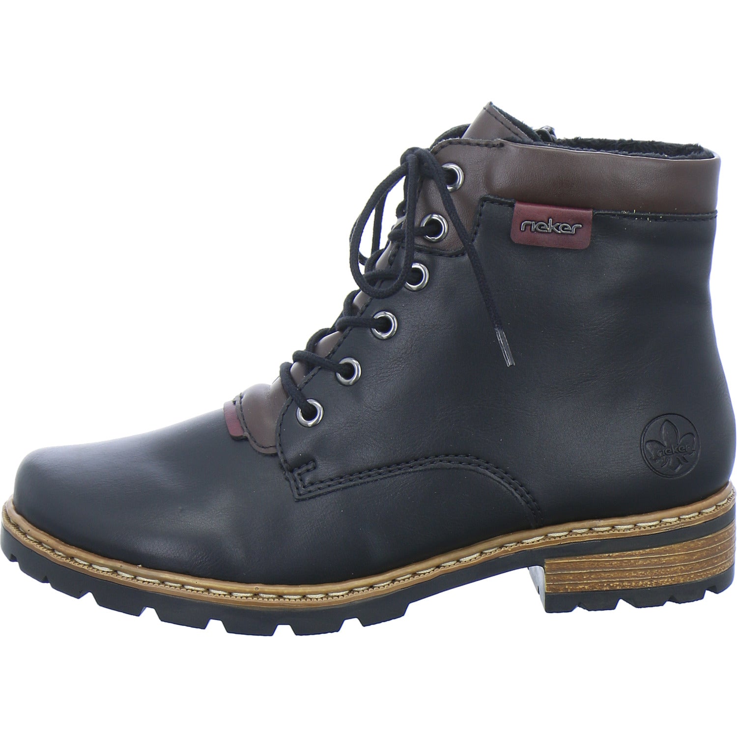 Rieker Stiefel Damen Schwarz-kombi