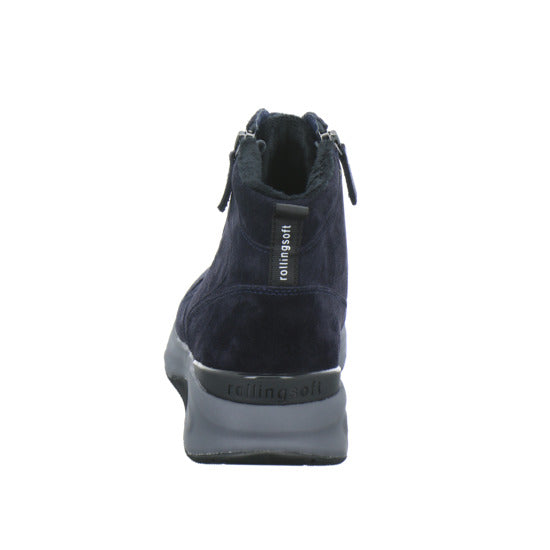 Gabor Comfort Rolling Soft Stiefel ungefüttert Dunkelblau - 360° Ansicht