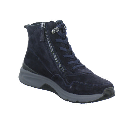 Gabor Comfort Rolling Soft Stiefel ungefüttert Dunkelblau - 360° Ansicht