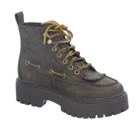 Timberland Stiefel Damen Stone Street Mid Lace Up Dunkelbraun