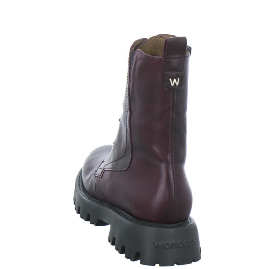 Wonders Stiefel ungefüttert Bordeaux - 360° Ansicht