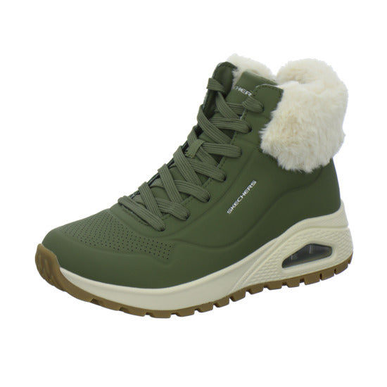 Skechers UNO Stiefel ungefüttert oliv - 360° Ansicht