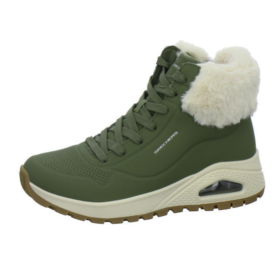 Skechers UNO Stiefel ungefüttert oliv - 360° Ansicht