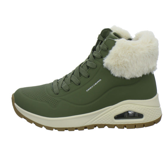 Skechers UNO Stiefel ungefüttert oliv - 360° Ansicht