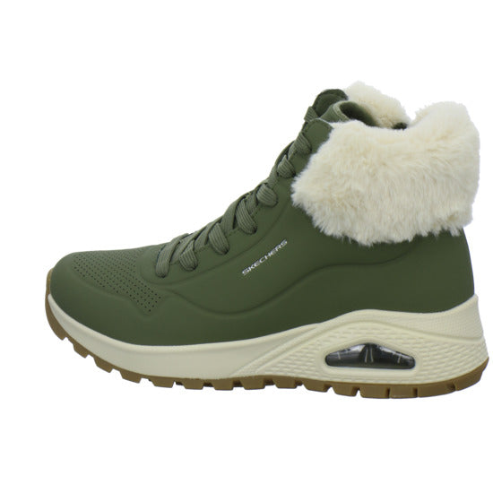 Skechers UNO Stiefel ungefüttert oliv - 360° Ansicht