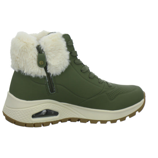 Skechers UNO Stiefel ungefüttert oliv - 360° Ansicht