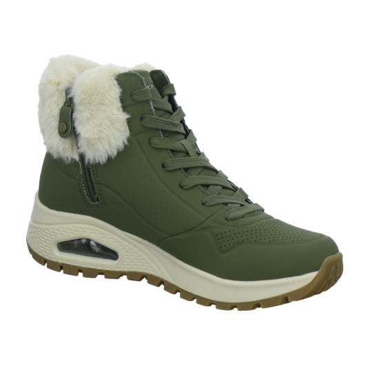 Skechers UNO Stiefel ungefüttert oliv - 360° Ansicht