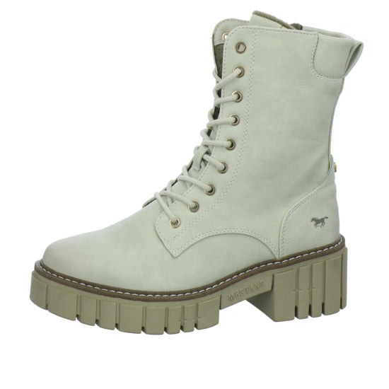 Mustang Stiefel ungefüttert Beige - 360° Ansicht