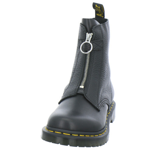 Dr. Martens 1460 Pascal Frnt Zip Stiefel ungefüttert Schwarz - 360° Ansicht
