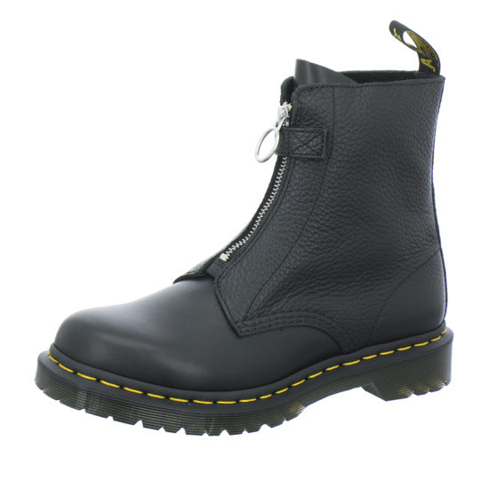 Dr. Martens 1460 Pascal Frnt Zip Stiefel ungefüttert Schwarz - 360° Ansicht