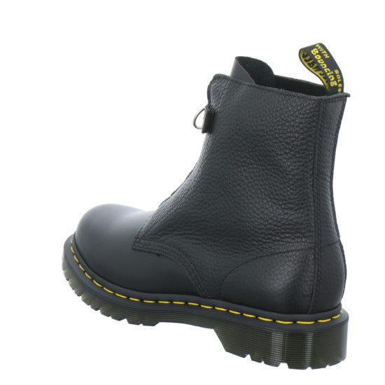 Dr. Martens 1460 Pascal Frnt Zip Stiefel ungefüttert Schwarz - 360° Ansicht
