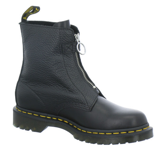 Dr. Martens 1460 Pascal Frnt Zip Stiefel ungefüttert Schwarz - 360° Ansicht