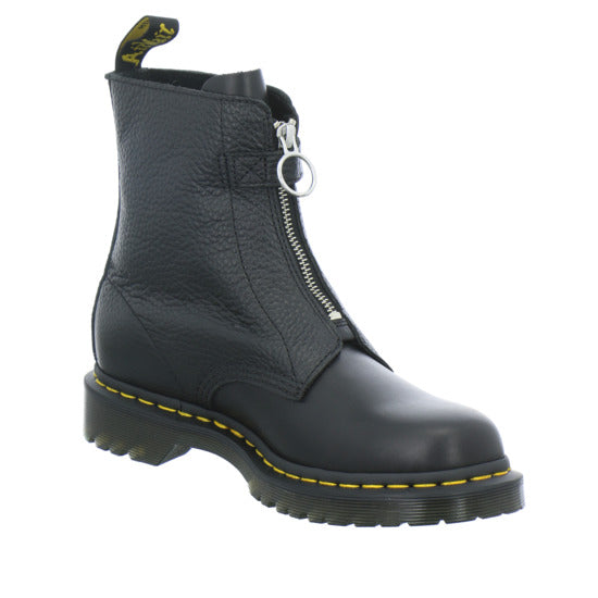 Dr. Martens 1460 Pascal Frnt Zip Stiefel ungefüttert Schwarz - 360° Ansicht