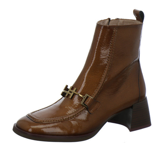 Hispanitas Stiefel ungefüttert Mittelbraun - 360° Ansicht