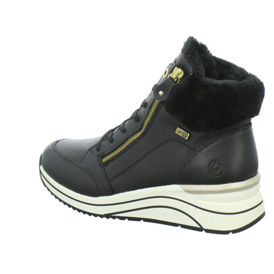Remonte Winterstiefel warm gefüttert Schwarz - 360° Ansicht