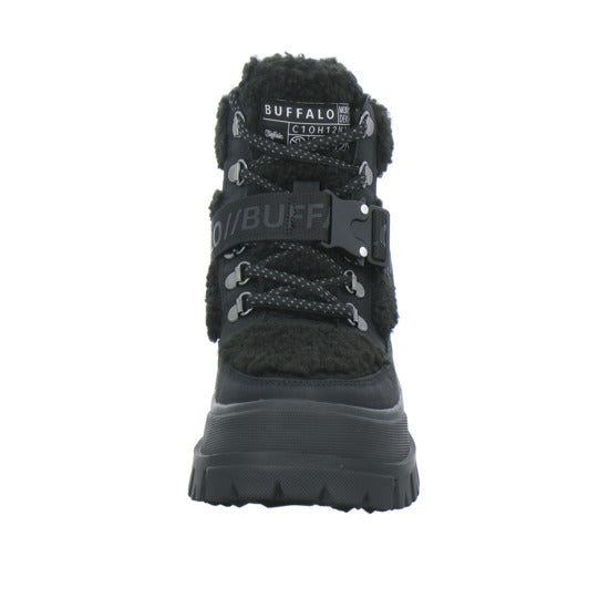 Buffalo Aspha Com Mid Warm Winterstiefel warm gefüttert Schwarz - 360° Ansicht
