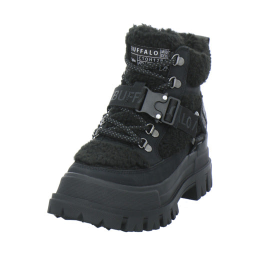 Buffalo Aspha Com Mid Warm Winterstiefel warm gefüttert Schwarz - 360° Ansicht