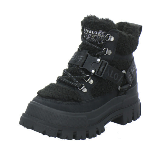 Buffalo Aspha Com Mid Warm Winterstiefel warm gefüttert Schwarz - 360° Ansicht